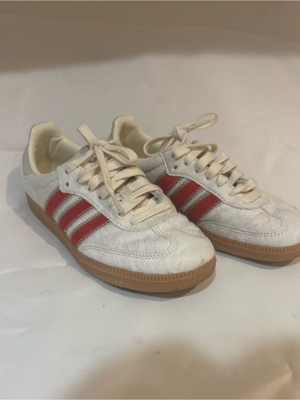 Adidas Samba OG Red and Cream sneakers